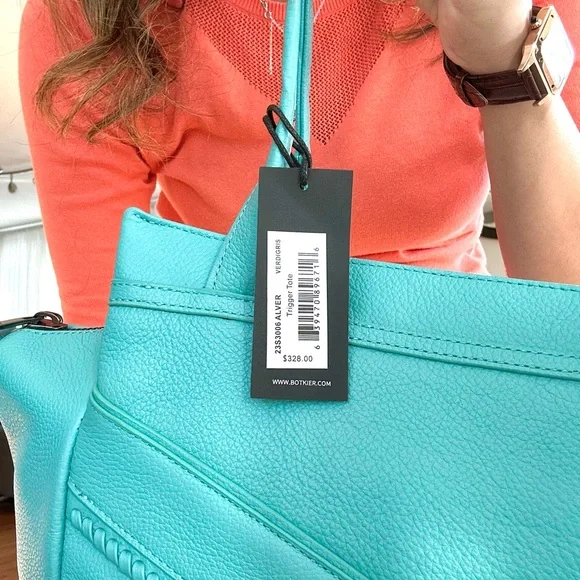 NWT Botkier leather Trigger tote Alver. - Picture 5 of 6